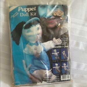 Puppet Doll Kit with Blue Outfit by Suzanne McNeill